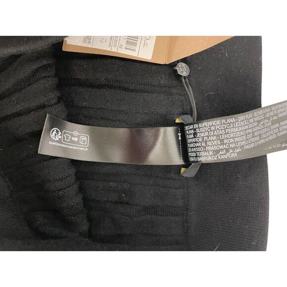 Massimo Dutti Womens Midi Skirt Medium M Black Pleated Wool Blend 5200/634 NWT - Picture 13 of 16